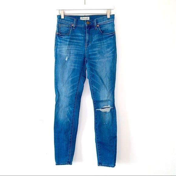 Madewell 9" High-Rise Skinny Jeans in Sadie Wash size 26 - Picture 1 of 11